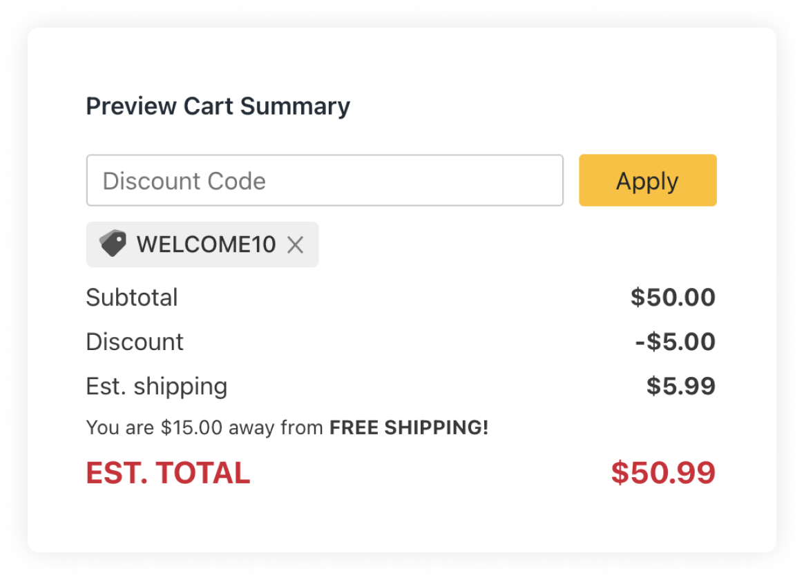 Coupon Cart